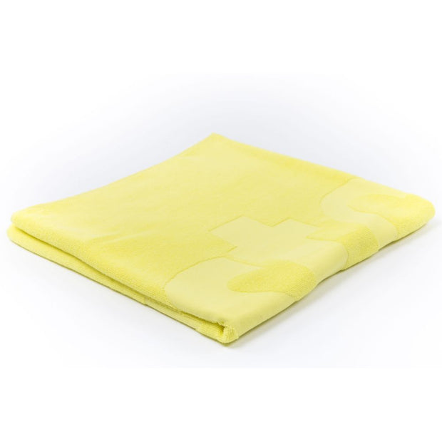 Yellow Cotton Men Beach Towel