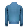 Blue Polyester Men Jacket