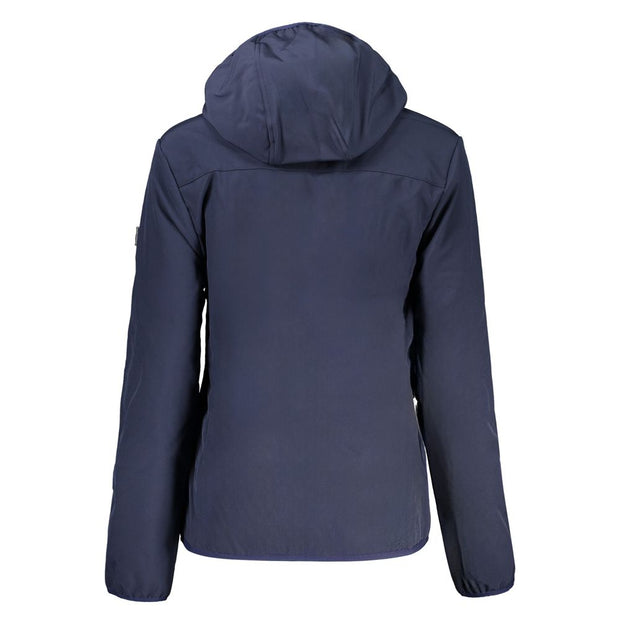 Blue Polyester Women Jacket