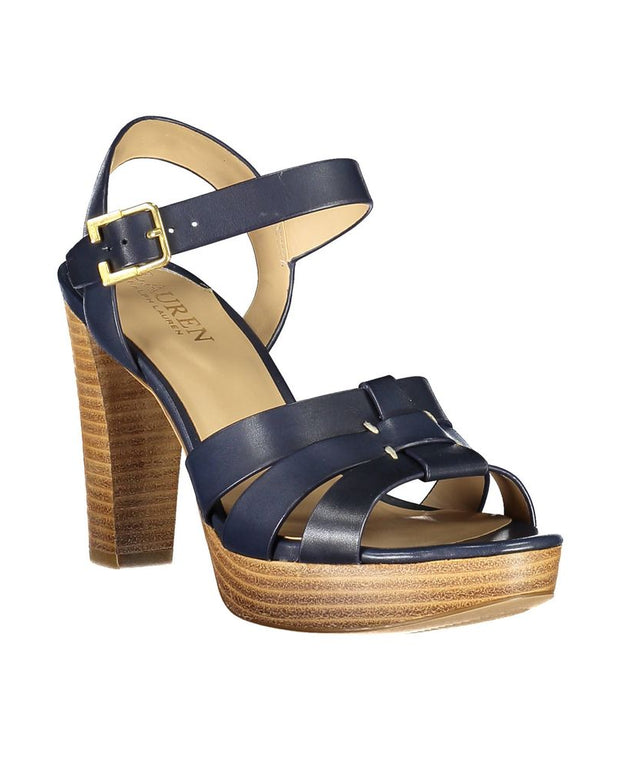 Blue Leather Sandal