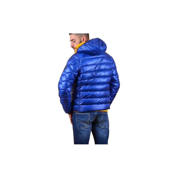 Blue Nylon Men's Jacket