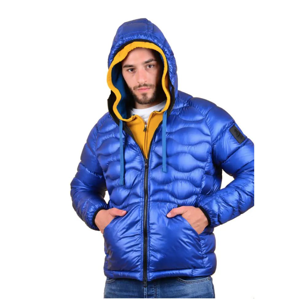 Blue Nylon Men's Jacket