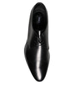 Black Leather Derby Formal Dress Shoes