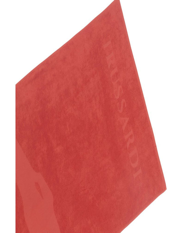 Red Cotton Men Swim Towel