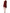Red One Shoulder Pleated A-line Mini Dress