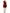 Red One Shoulder Pleated A-line Mini Dress