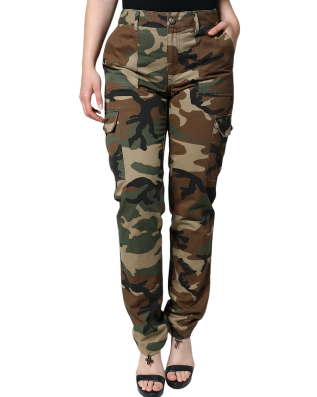 Multicolor Camouflage Cargo Pants