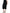 Black Virgin Wool Pencil Cut Midi Skirt
