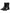 Black Leather Logo Mid Calf Boots Shoes