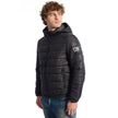 Black Polyester Men Jacket