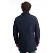 Blue Polyester Men Jacket