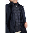 Blue Polyester Men Jacket