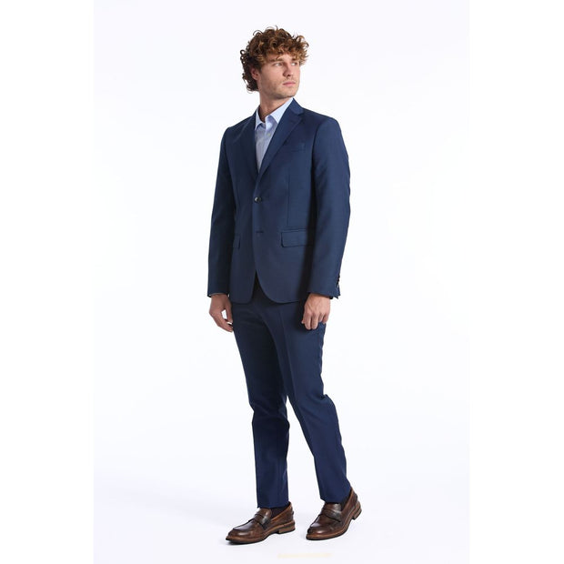 Blue Wool Men Blazer
