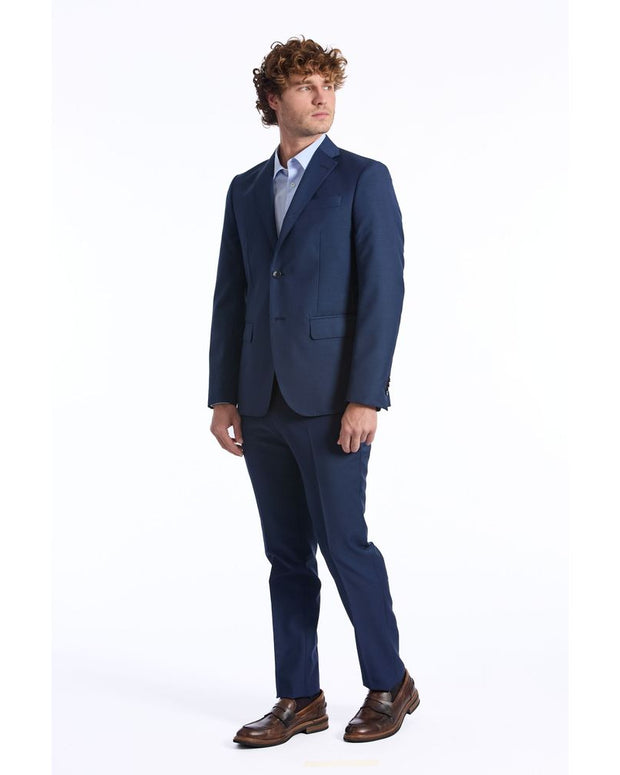 Blue Wool Men Blazer