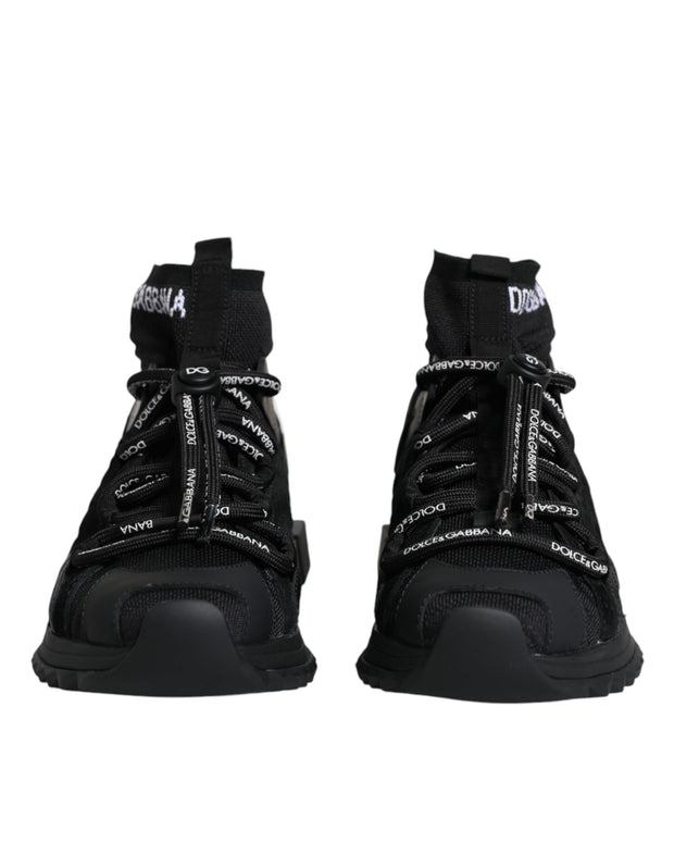 Black Sorrento Socks Logo Sneakers Shoes