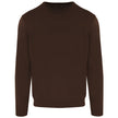 Brown Wool Men's Turtleneck Sweater