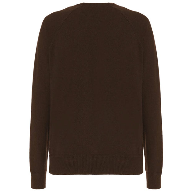 Brown Wool Men's Turtleneck Sweater