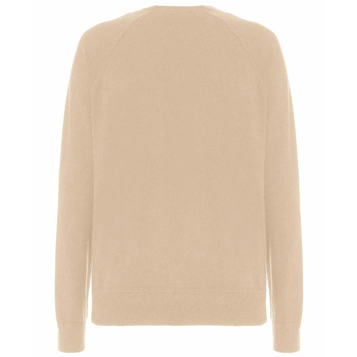 Beige Wool Men Sweater