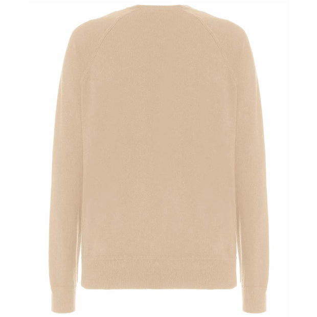 Beige Wool Men Sweater