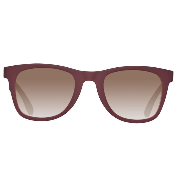 Burgundy Plastic Sunglasses