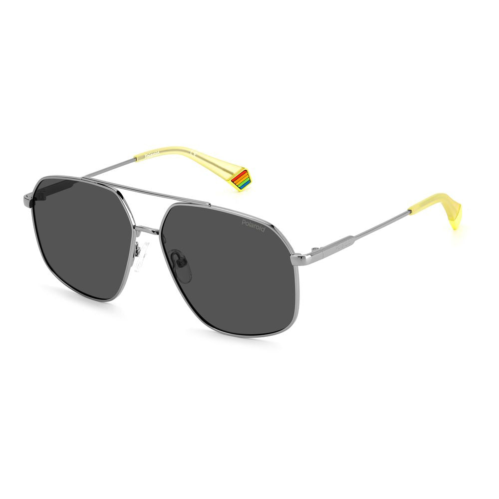 Gray Stainless Steel Sunglasses