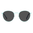 Blue Stainless Steel Sunglasses