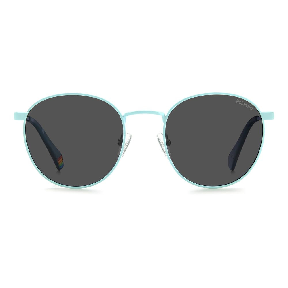 Blue Stainless Steel Sunglasses