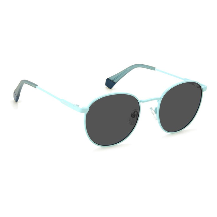 Blue Stainless Steel Sunglasses