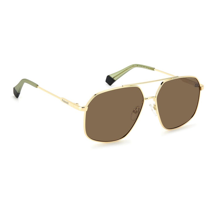 Gold Stainless Steel Sunglasses