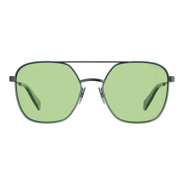 Green Metal Sunglasses