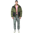 Green Nylon Men Bomber Jacket