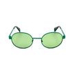 Green Metal Sunglasses