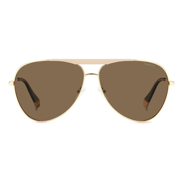 Gold Stainless Steel Sunglasses