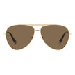 Gold Stainless Steel Sunglasses