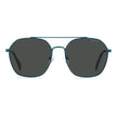 Blue Stainless Steel Sunglasses