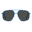 Blue Stainless Steel Sunglasses