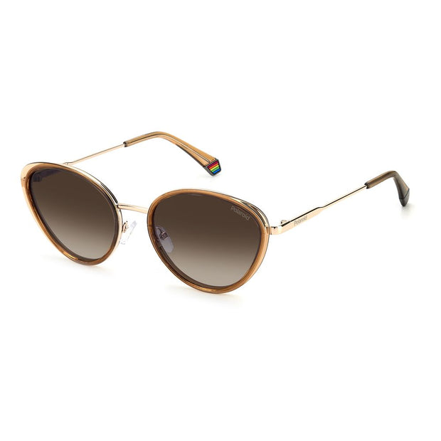 Beige Plastic Sunglasses