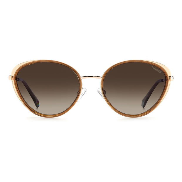 Beige Plastic Sunglasses