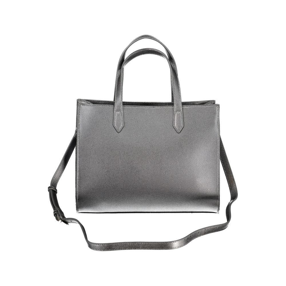 Gray Polyethylene Women Handbag