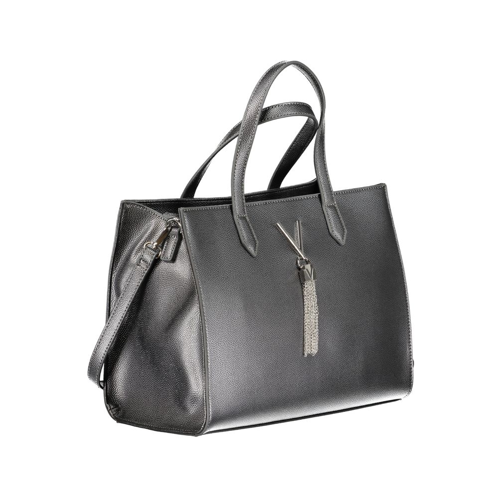 Gray Polyethylene Women Handbag