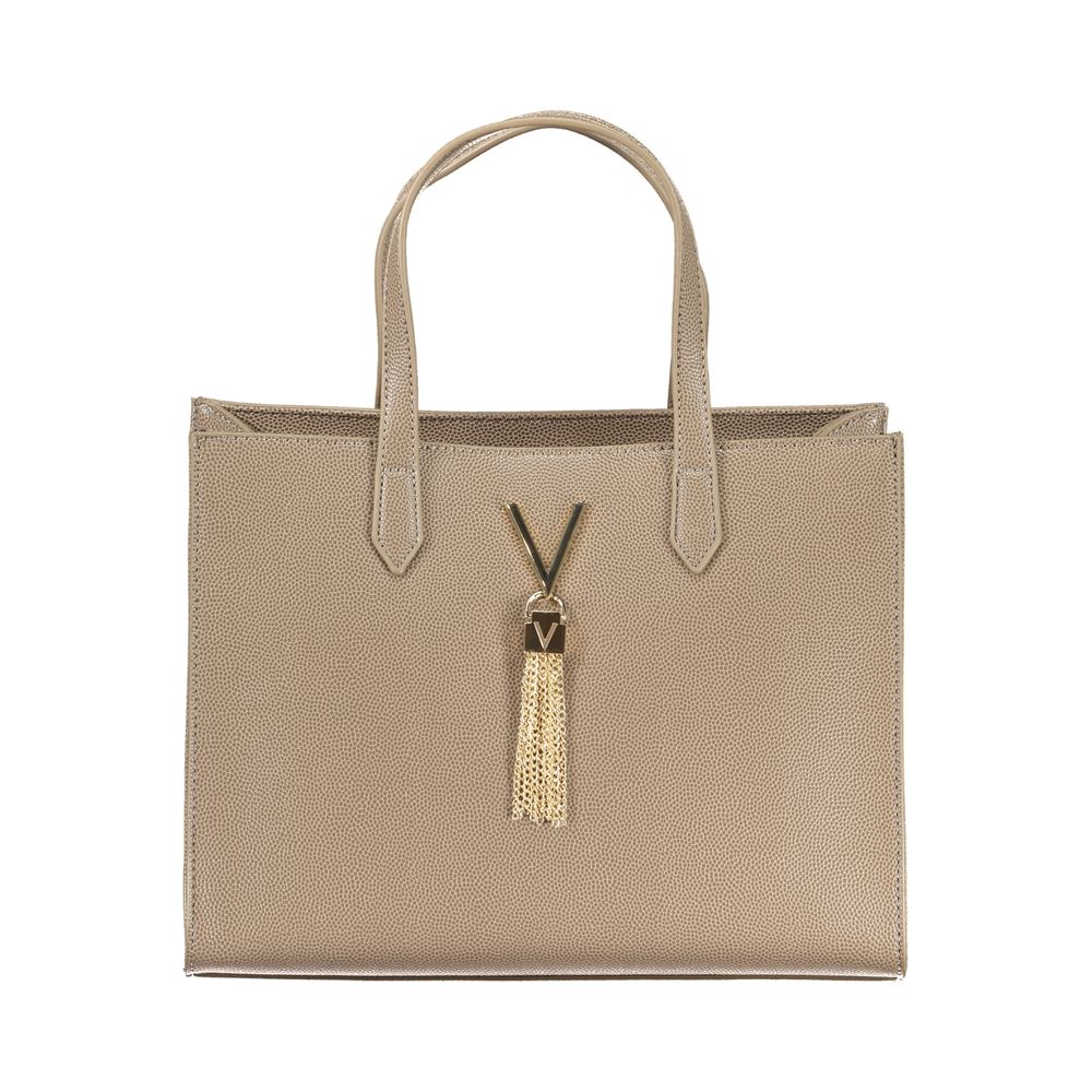 Brown Polyethylene Women Handbag