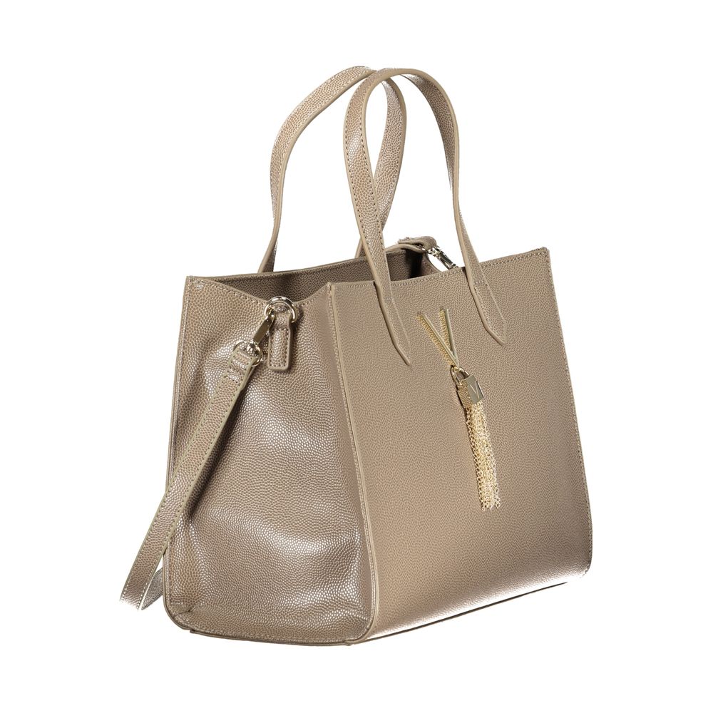 Brown Polyethylene Women Handbag