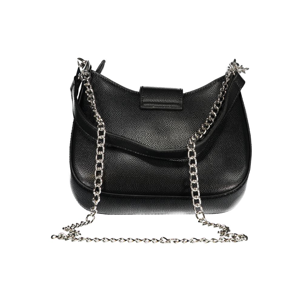 Black Polyethylene Women Handbag