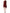 Red One Shoulder Pleated A-line Mini Dress