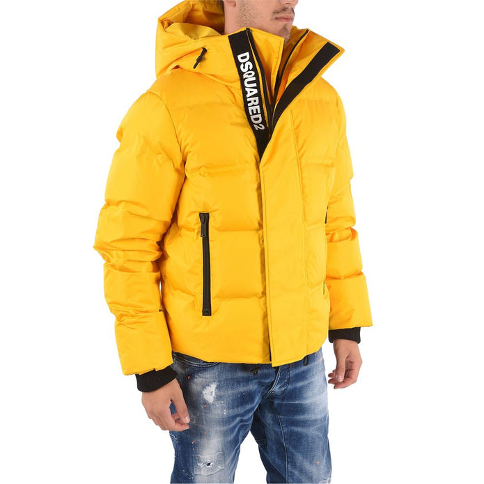 Yellow Nylon Men's Jacket