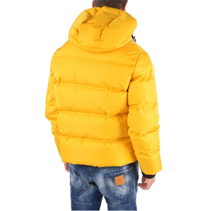 Yellow Nylon Men's Jacket