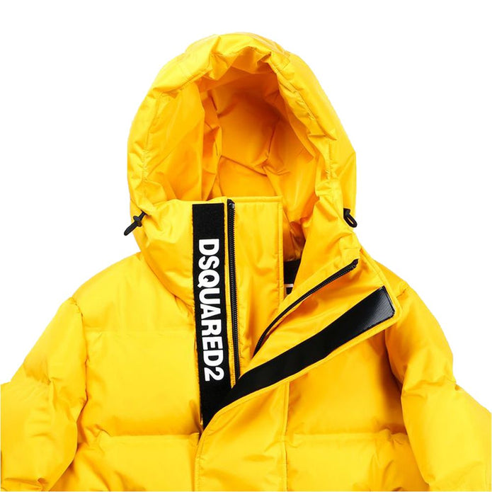 Yellow Nylon Men's Jacket