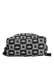 Black White DG Crown Logo Nylon Backpack Bag