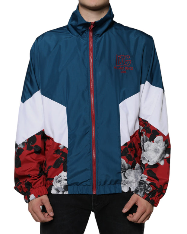 Multicolor Polyester Full Zip Jacket