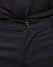 Black Wool Skinny Men Dress Pants